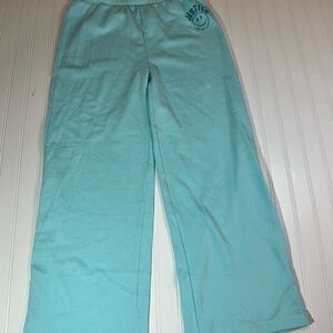Justice Turquoise XL Plus Lounge Pants with Smile NWT